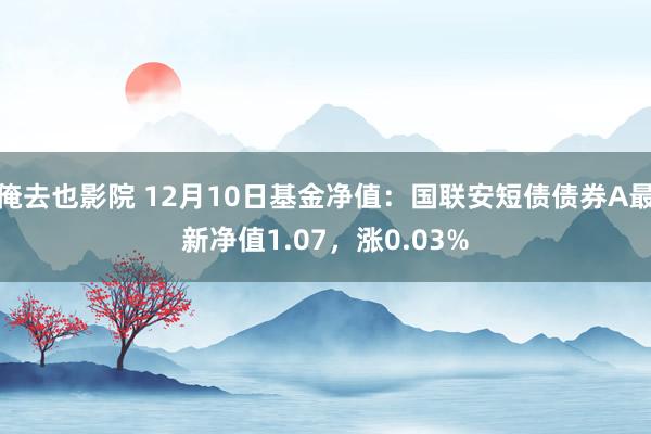 俺去也影院 12月10日基金净值：国联安短债债券A最新净值1.07，涨0.03%