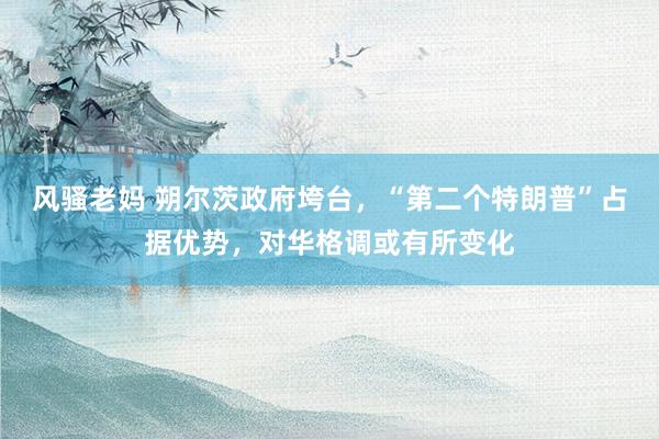 风骚老妈 朔尔茨政府垮台，“第二个特朗普”占据优势，对华格调或有所变化
