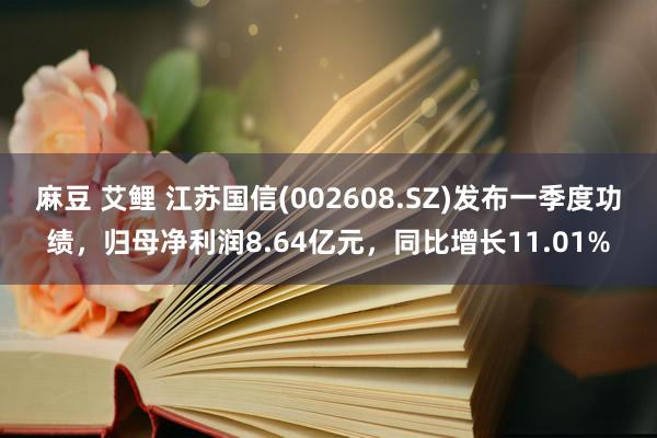麻豆 艾鲤 江苏国信(002608.SZ)发布一季度功绩，归母净利润8.64亿元，同比增长11.01%